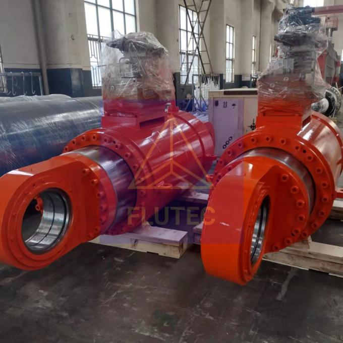 100% badania ciśnienia cylindry hydrauliczne z głowicą śrutową dla przemysłu stalowego 0