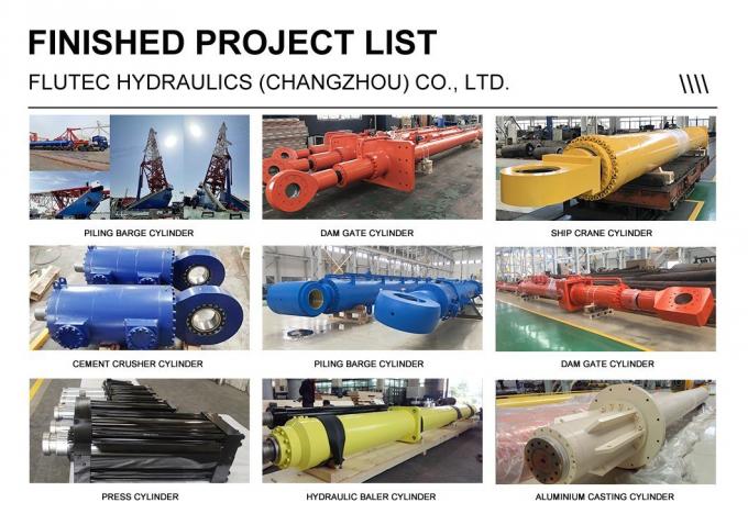 Rodzaj tłokowy Cylindry hydrauliczne niestandardowe Cylindry nachylone piecem 2