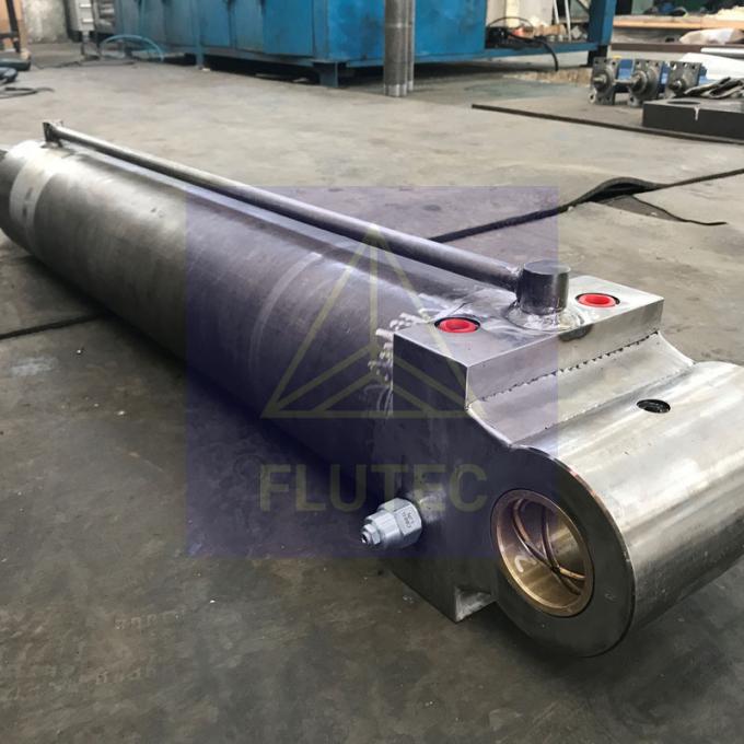 100% Badanie ciśnienia Cylinder hydrauliczny okrętowy podwójnie działający dla żurawia statku 4