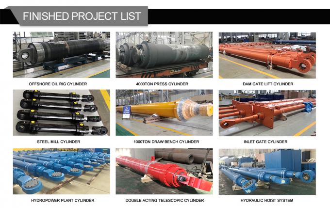 SGS Podwójnie działający długotrwały cylinder hydrauliczny Materiał ze stali węglowej 4