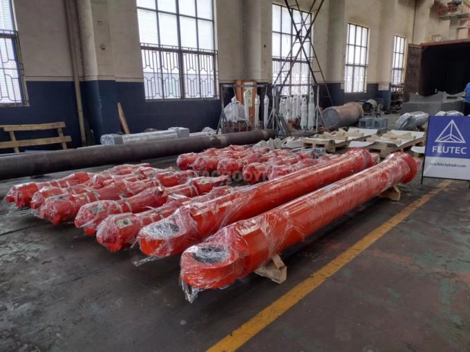 40MPa Cylinder hydrauliczny morski Mill Typ Boom Cylinder oleju hydraulicznego 0