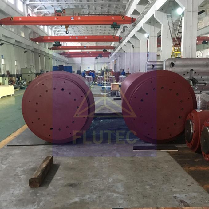 Wielkie cylindry hydrauliczne z głowicą śrubowaną 400tonowy cylinder hydrauliczny z tłokem 1