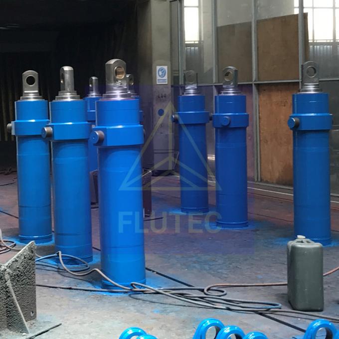 Teleskopowy hydrauliczny cylinder prasowy na miarę dla platformy nachylonej 1
