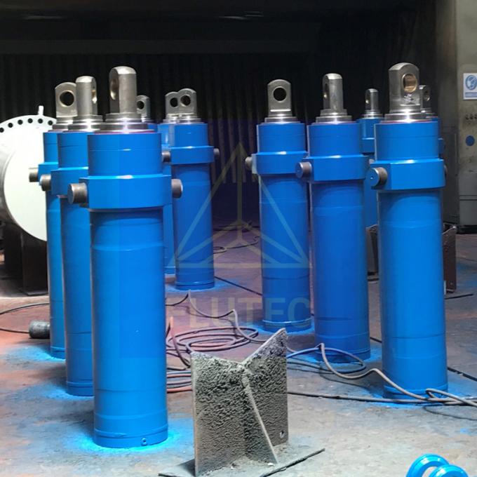Teleskopowy hydrauliczny cylinder prasowy na miarę dla platformy nachylonej 2