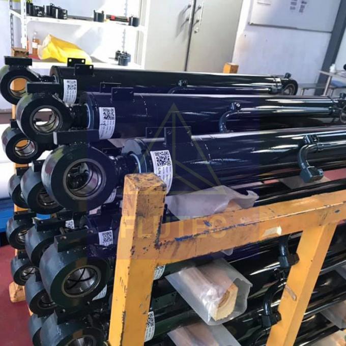 Sprzęt mobilny Cylinder hydrauliczny ze stali węglowej Dwukrotnie działający tłok 0