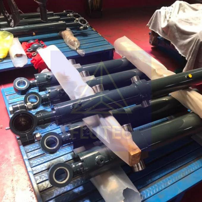 Sprzęt mobilny Cylinder hydrauliczny ze stali węglowej Dwukrotnie działający tłok 1